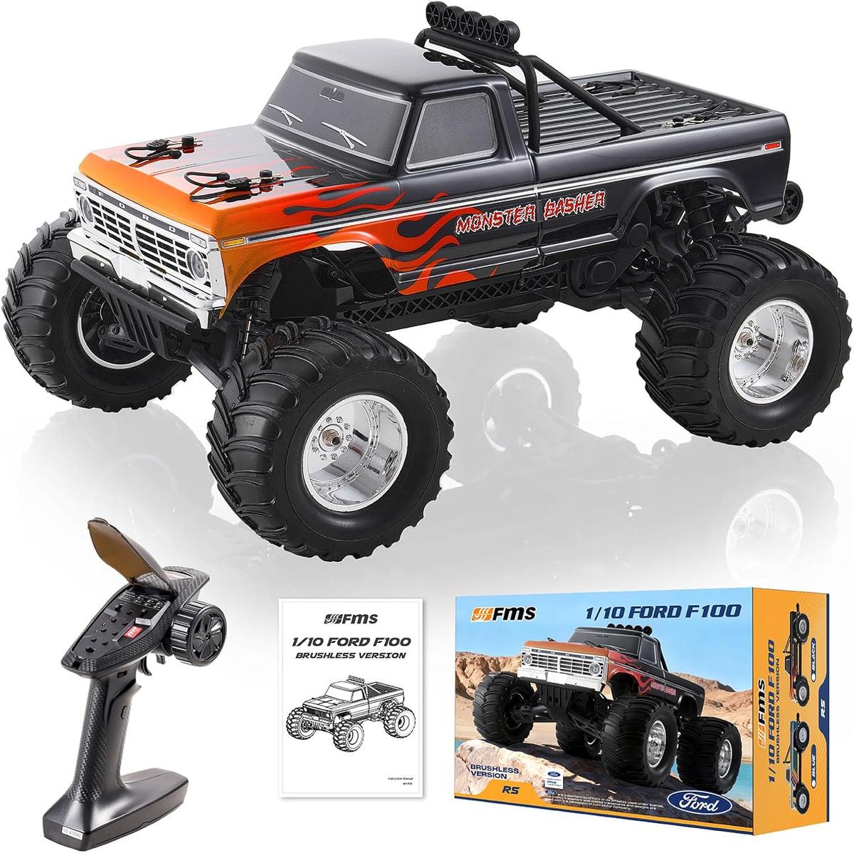 Монстр-трак 1:10 Ford F100 RS Black Brushless